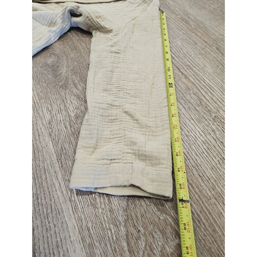 Madewell Women's  Oversized Lightspun Dorset Blazer Buttons Cotton Beige Size M - Picture 7 of 8